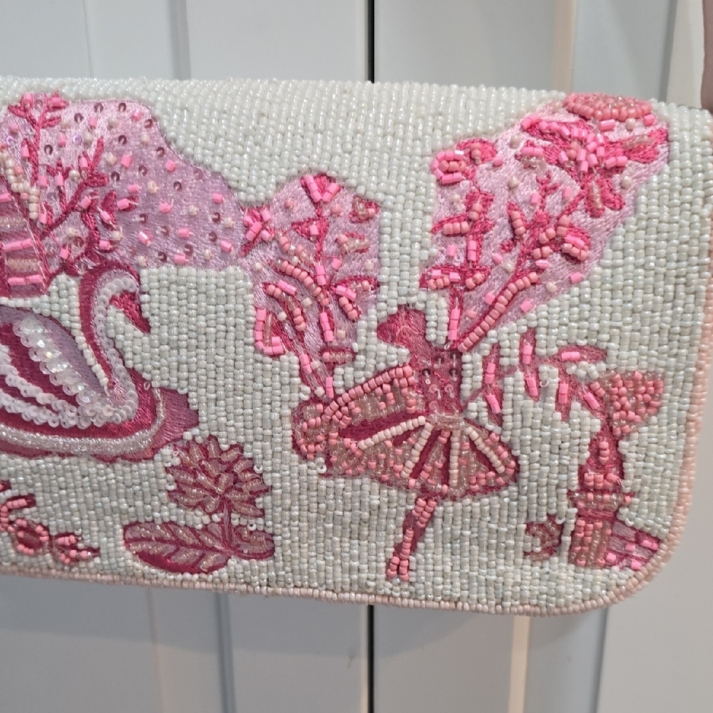 Pink Ballerina Beaded Women's Bag - Picture 8 of 8